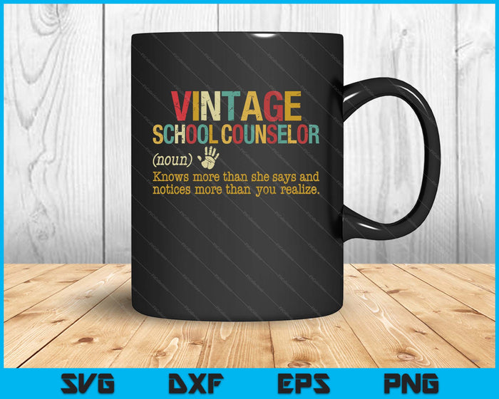 National School Counseling Week School Counselor Definition SVG PNG Digital Printable Files