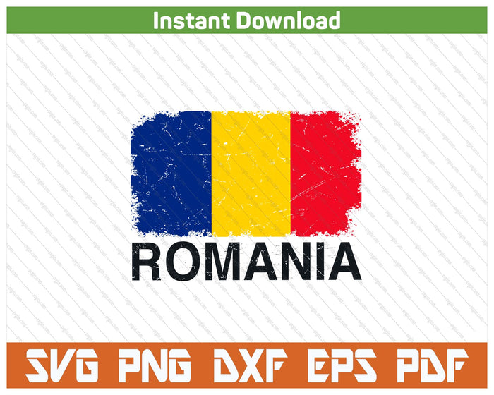 Romanian Flag Retro Outfit SVG PNG  National Team Pride Design
