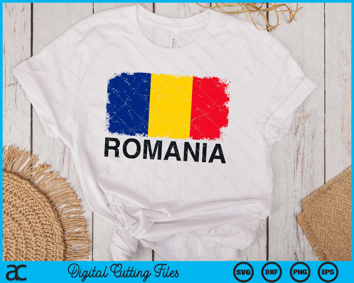 National Team Pride Country Roots Retro Outfit Romanian Flag SVG PNG Digital Printable Files