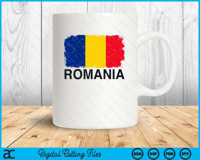 National Team Pride Country Roots Retro Outfit Romanian Flag SVG PNG Digital Printable Files