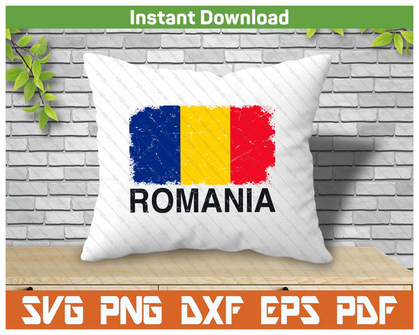 Romanian Flag Retro Outfit SVG PNG  National Team Pride Design