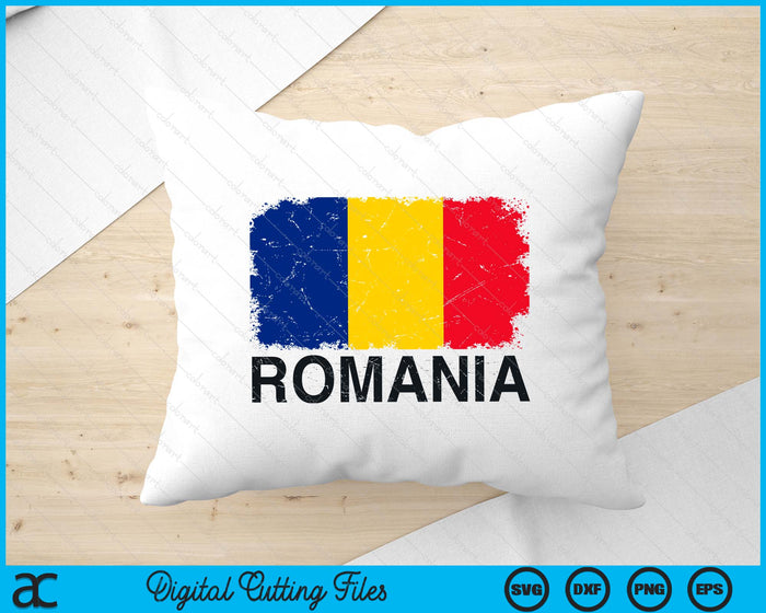National Team Pride Country Roots Retro Outfit Romanian Flag SVG PNG Digital Printable Files