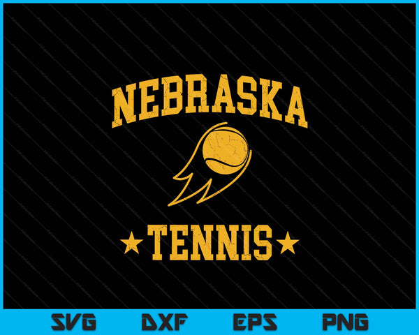 Nebraska rapids tennis vintage gameday retro tennis lover SVG cut file