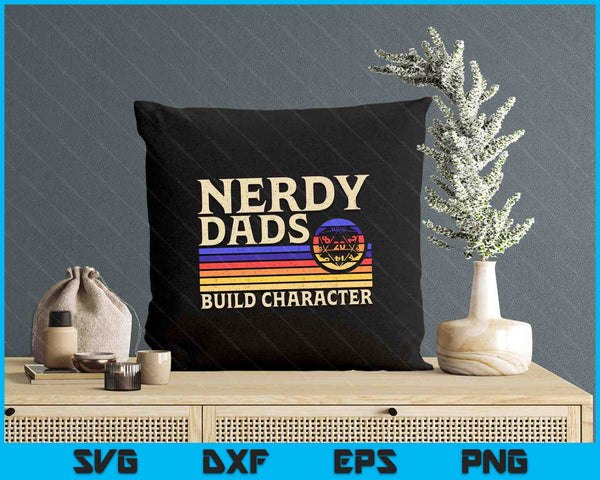 Nerdy Dad RPG Gaming D20 Tabletop Games Funny RPG Gamer SVG PNG Digital Printable Files