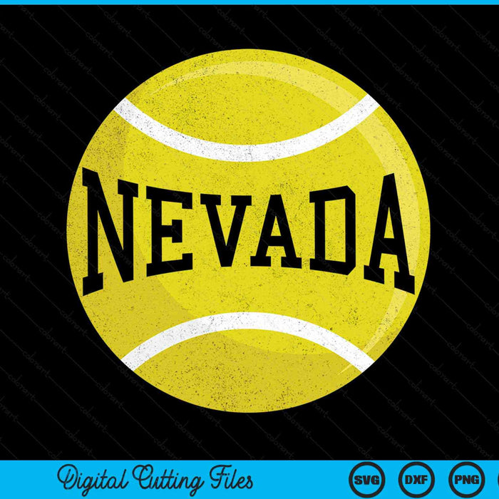 Nevada tennis fan SVG cut file