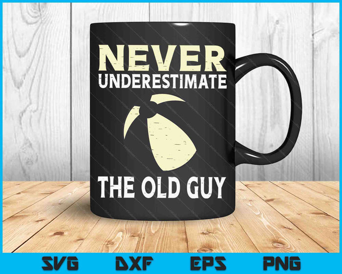Never Underestimate The Old Guy Beach Ball Coach SVG PNG Digital Cutting Files