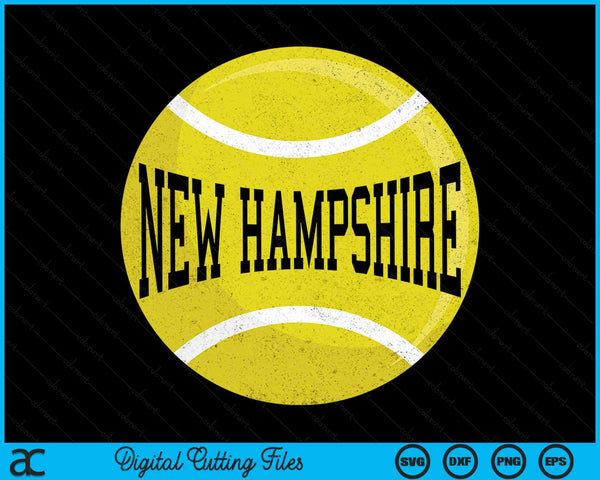 New Hampshire Tennis Fan SVG PNG Digital Cutting Files