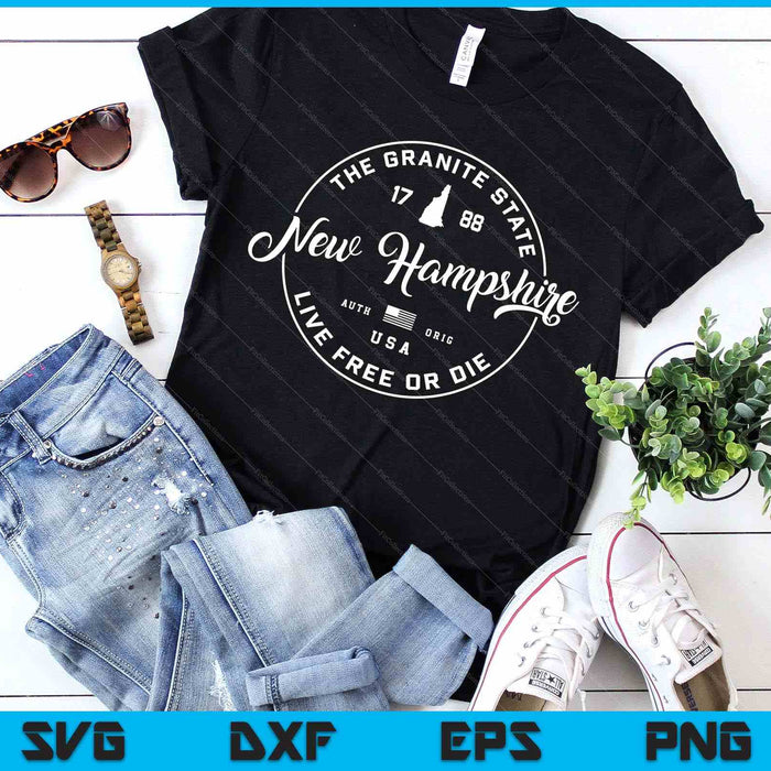 New Hampshire Us State Travel Vacation Nh Us SVG PNG Digital Printable Files