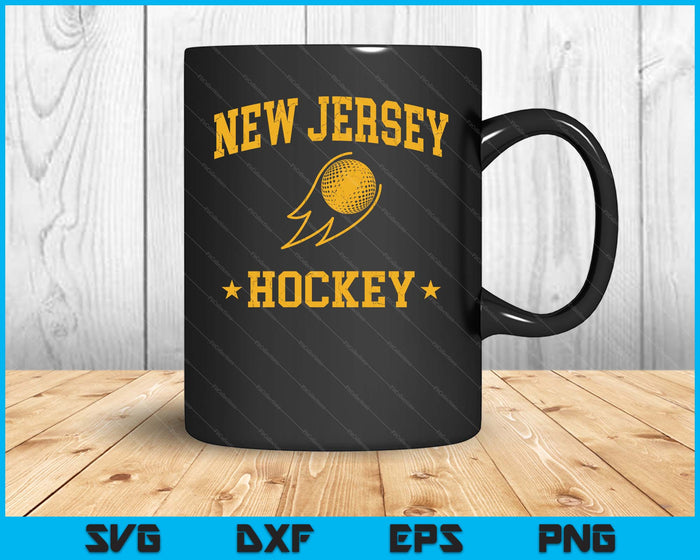 New Jersey Hockey Vintage Gameday Retro Hockey Lover SVG PNG Digital Printable Files