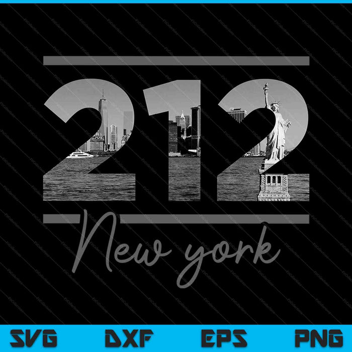 New York 202 Area Code Skyline New York Vintage SVG PNG Cutting Printable Files