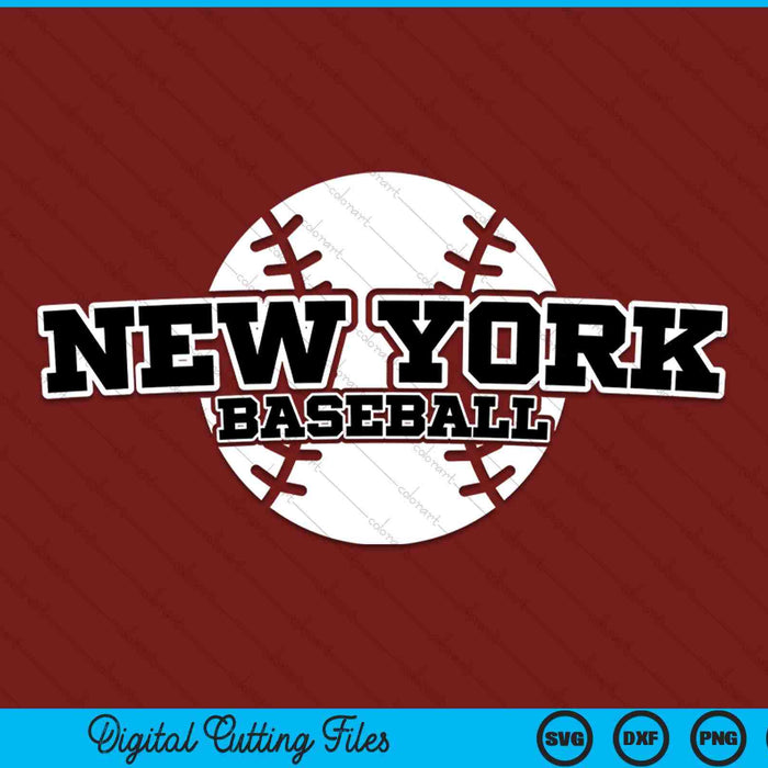 New York baseball block font SVG cut file