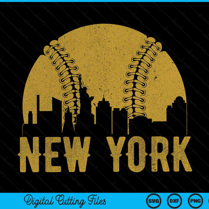 New York Baseball Fan SVG PNG Cutting Printable Files