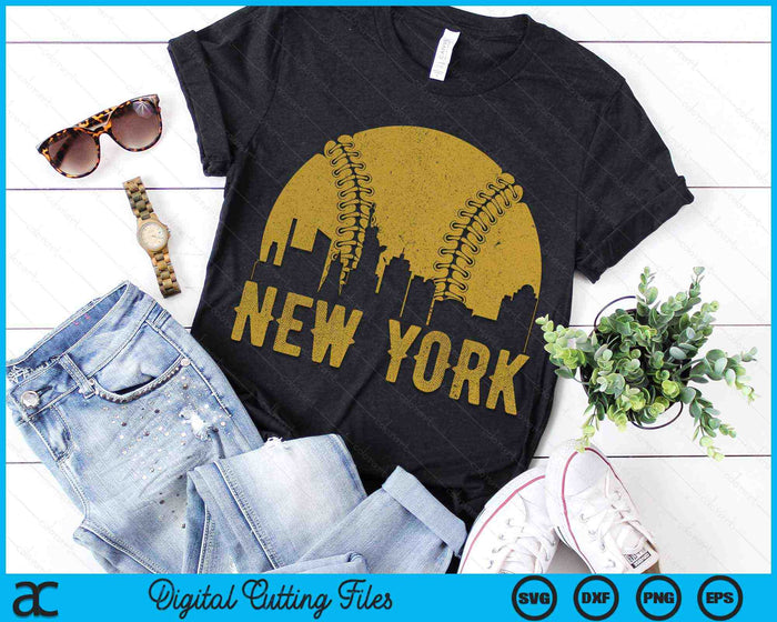 New York Baseball Fan SVG PNG Cutting Printable Files