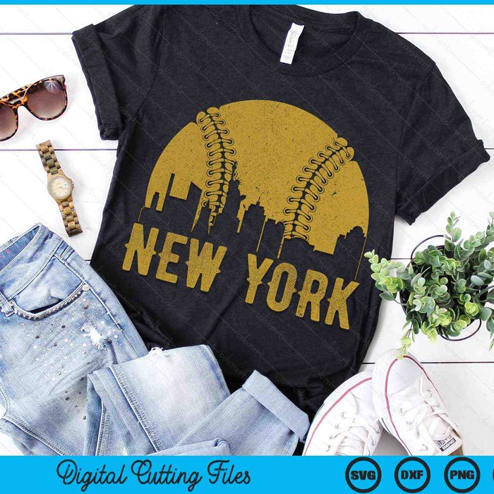 New York Baseball Fan SVG PNG Cutting Printable Files