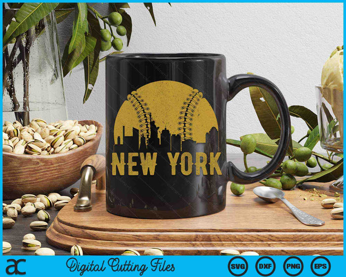 New York Baseball Fan SVG PNG Cutting Printable Files