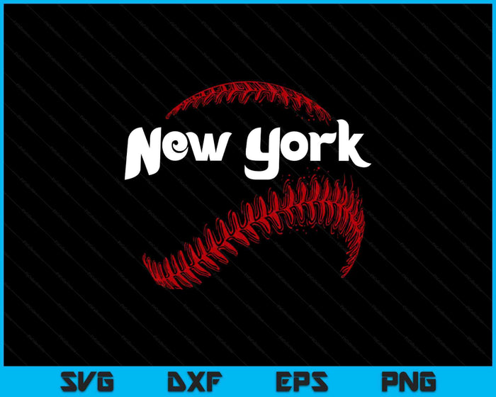 New York Baseball Lovers Vintage Baseball Lovers Fans SVG PNG Digital Printable Files