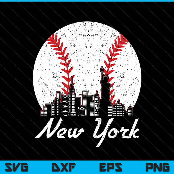 New York baseball USA state game day SVG cut file