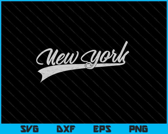 Archivos imprimibles de corte SVG PNG vintage clásico de la ciudad de Nueva York