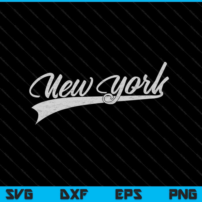 Archivos imprimibles de corte SVG PNG vintage clásico de la ciudad de Nueva York