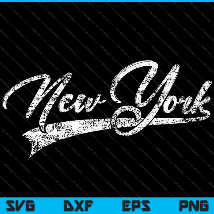 New York City klassieke Vintage NY sport Jersey SVG PNG snijden afdrukbare bestanden