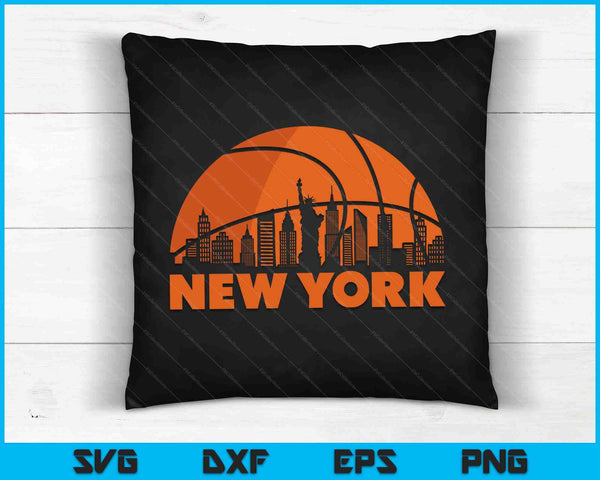 New York City Skyline New York Basketball Fan Jersey SVG PNG Digital Cutting Files