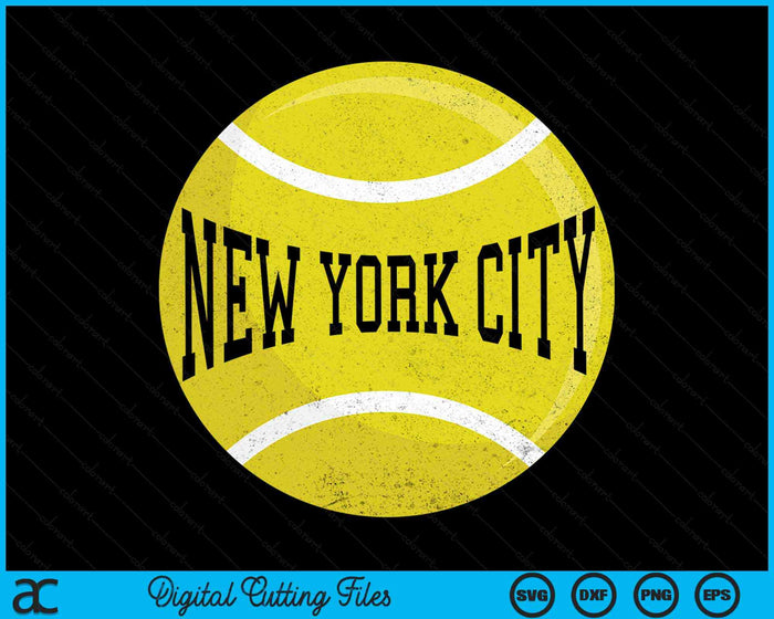 New York City Tennis Fan SVG PNG Digital Cutting Files