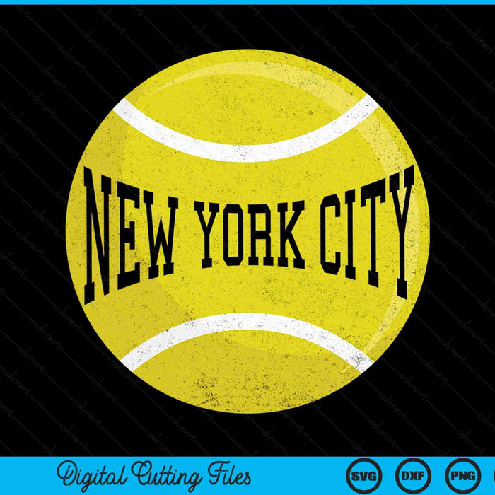 New York City tennis fan SVG PNG cut file for Cricut