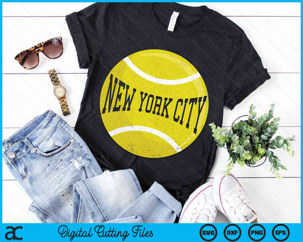 New York City Tennis Fan SVG PNG Digital Cutting Files