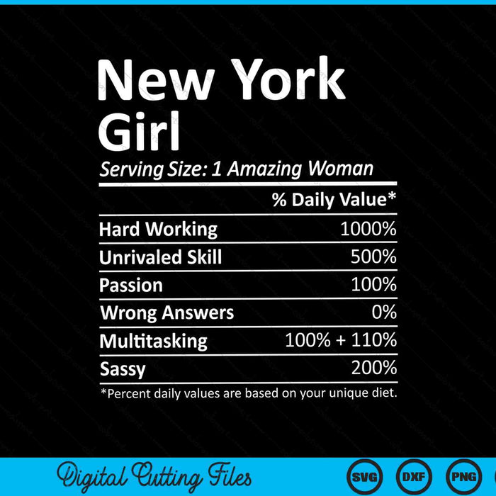 New York Girl NY Nueva York Funny City Home Roots SVG PNG Cortar archivos imprimibles