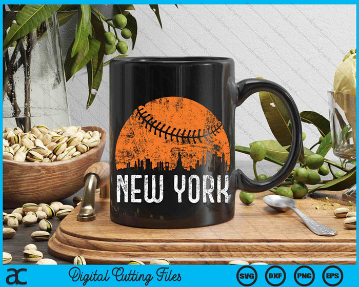 New York Skyline New York Baseball SVG PNG Digital Cutting Files