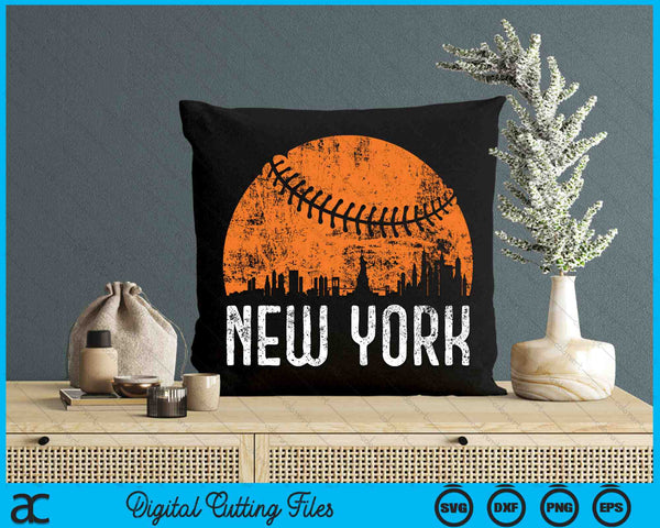 New York Skyline New York Baseball SVG PNG Digital Cutting Files