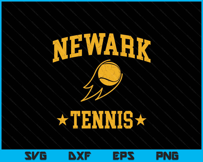 Newark Rapids Tennis Vintage Gameday Retro Tennis Lover SVG PNG Digital Printable Files