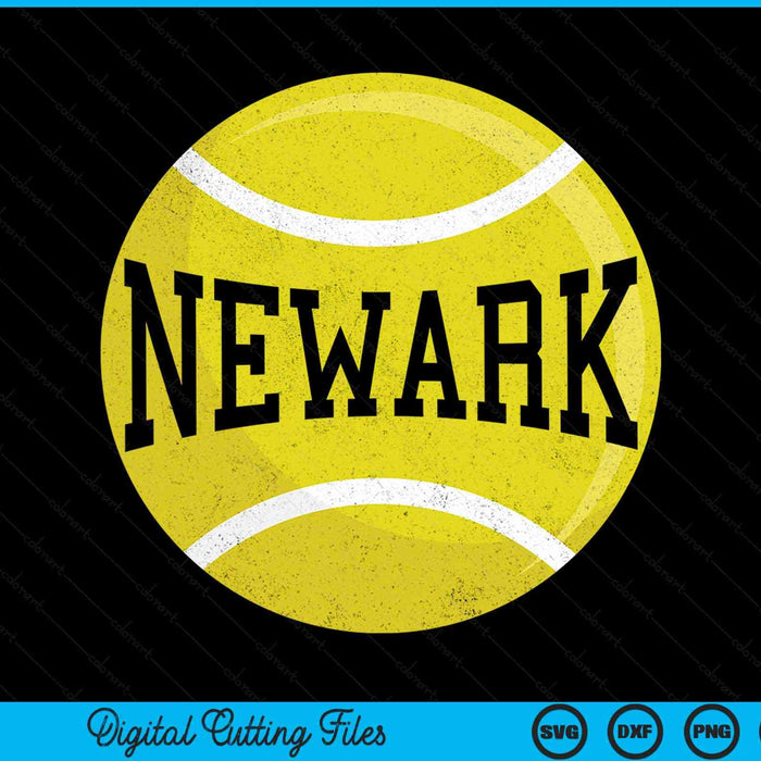 Newark Tennis Fan SVG PNG Digital Cutting Files