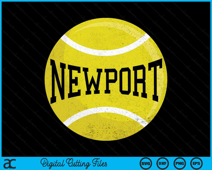 Newport Tennis Fan SVG PNG Digital Cutting Files