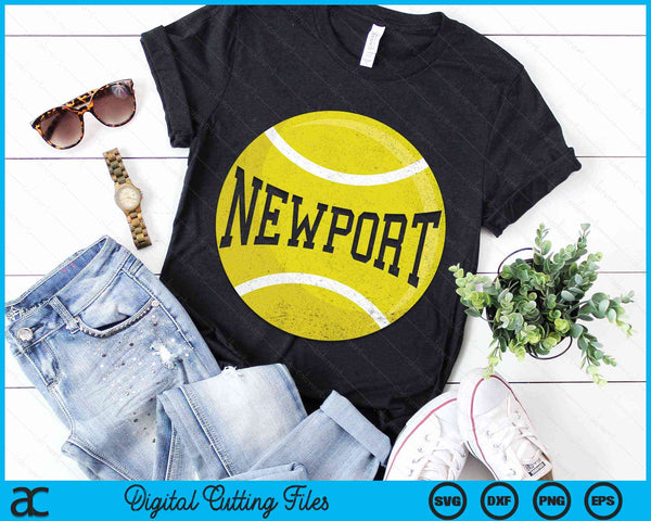 Newport Tennis Fan SVG PNG Digital Cutting Files