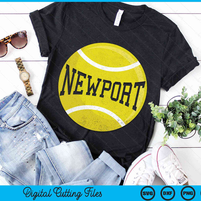 Newport Tennis Fan SVG PNG Digital Cutting Files