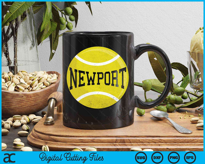 Newport Tennis Fan SVG PNG Digital Cutting Files