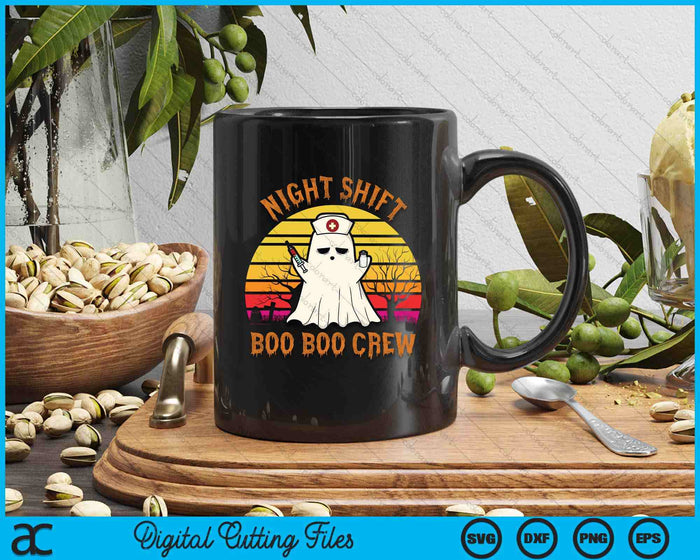 Night Shift Boo Boo Crew Halloween Party SVG PNG Digital Cutting Files