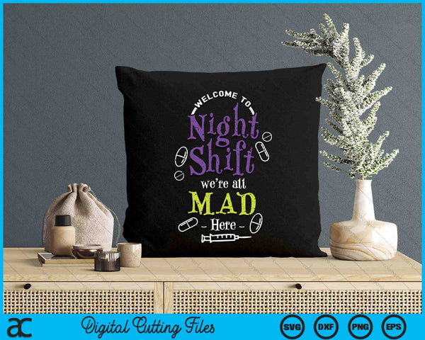 Night Shift Nurse Design For A Registered Nurse SVG PNG Digital Printable Files