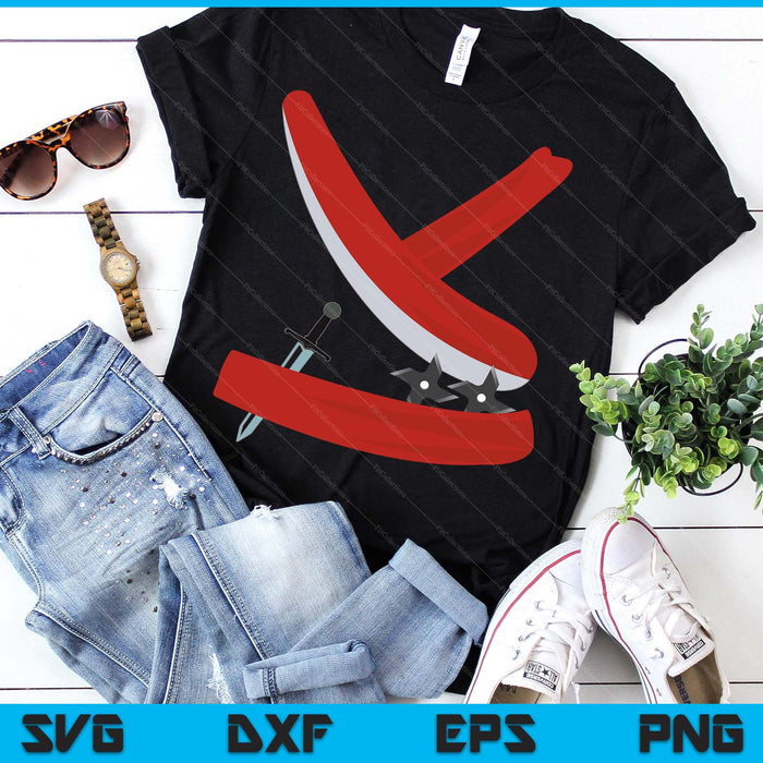 Ninja Costume Halloween Lover Ninja Uniform SVG PNG Digital Printable Files