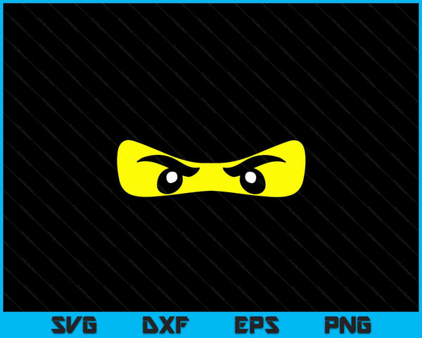 Ninja Eyes Funny Halloween Ninja Costume SVG PNG Digital Cutting Files