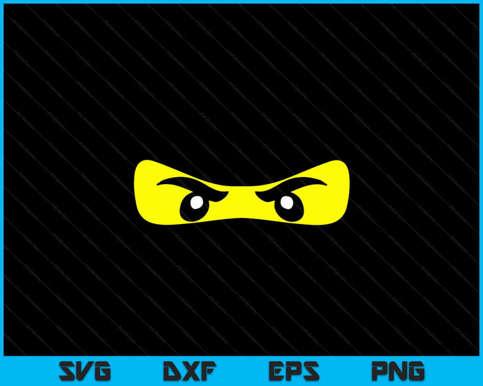 Ninja Eyes Funny Halloween Ninja Costume SVG PNG Digital Cutting Files