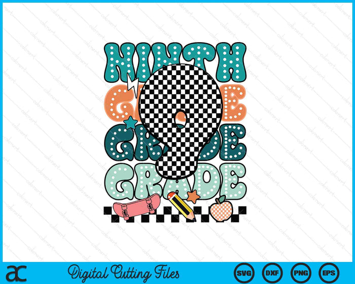 Ninth Grade Back To School For Boys SVG PNG Digital Printable Files