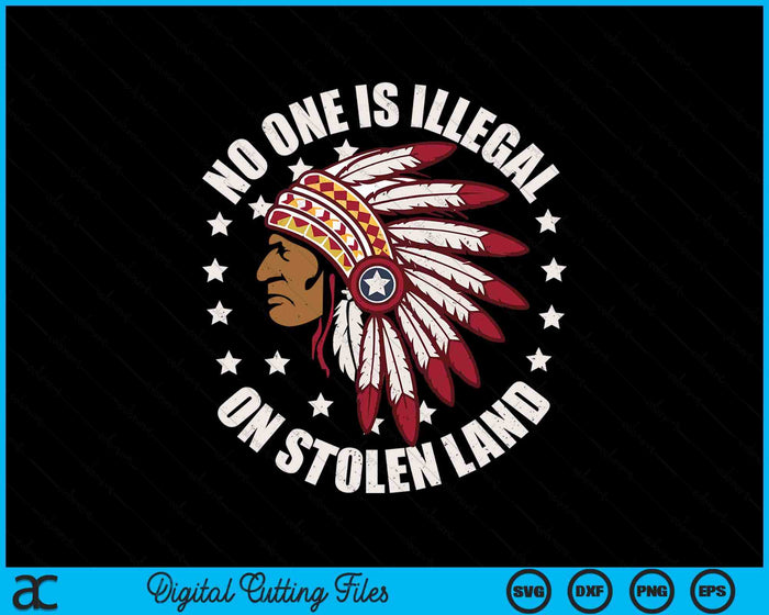 No One Is Illegal On Stolen Land MMIW SVG PNG Digital Printable Files