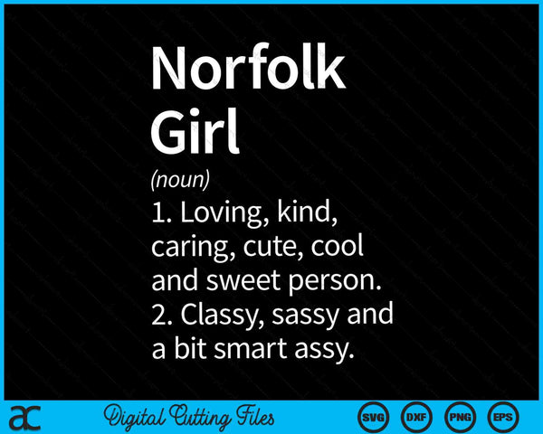 Norfolk girl va Virginia home roots SVG cut file