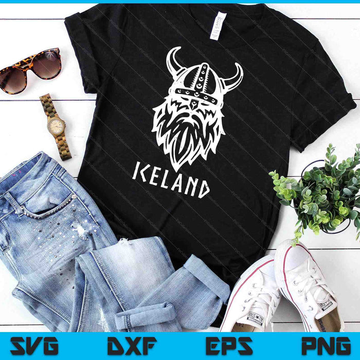 Norse Iceland Apparel Vintage Viking Of Iceland SVG PNG Digital Cutting File