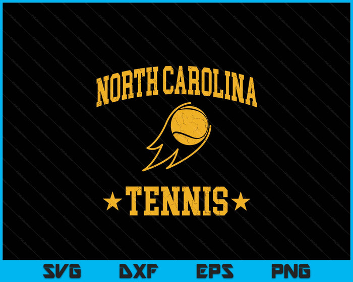 North Carolina Rapids Tennis Vintage Gameday Retro Tennis Lover SVG PNG Digital Printable Files