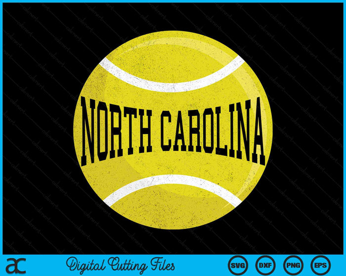 North Carolina Tennis Fan SVG PNG Digital Cutting Files