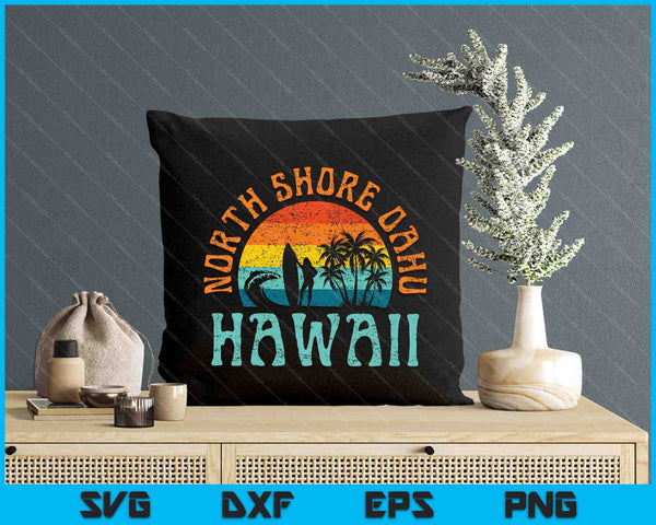 North Shore Oahu Hawaii Surf Beach Surfer Waves SVG PNG Digital Printable Files