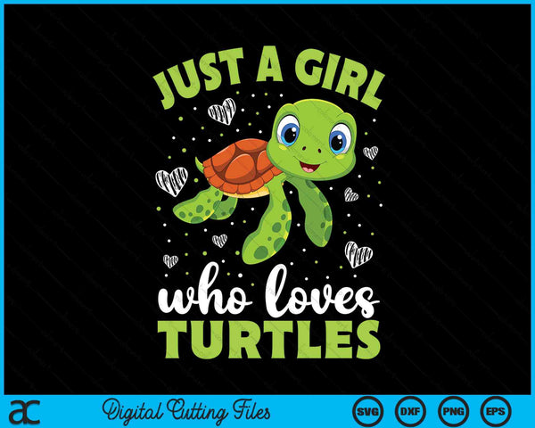 Nur ein girl das turtle loves women idea SVG PNG cut file for Cricut